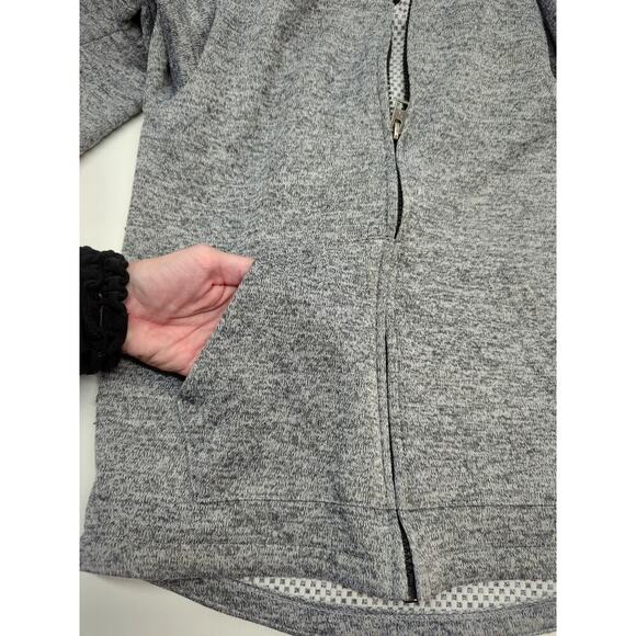 Hurley Hoodie Boys Medium Gray Logo Kangaroo Pockets Long Sleeve Full Zip - Picture 6 of 11